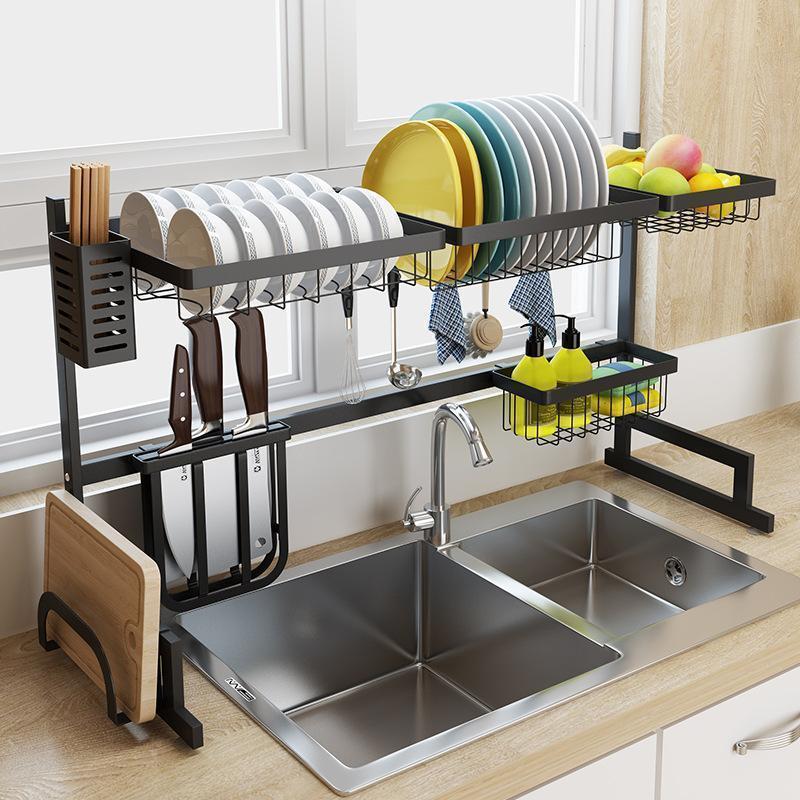 Stainless Steel Kitchen Dish Drying Rack - Large Dish Drainer