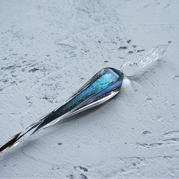 Handmade Retro Glass Dip Pen - Crystal Universe