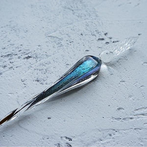 Handmade Retro Glass Dip Pen - Crystal Universe