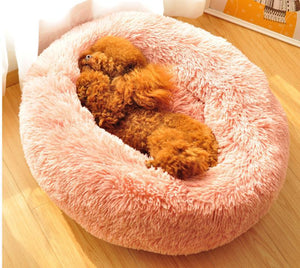 Calming Soft Fleece Dog Cat Bed