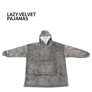 Winter Hooded Blanket with Pocket