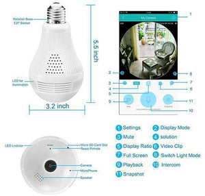 Wireless Security Light Bulb Camera