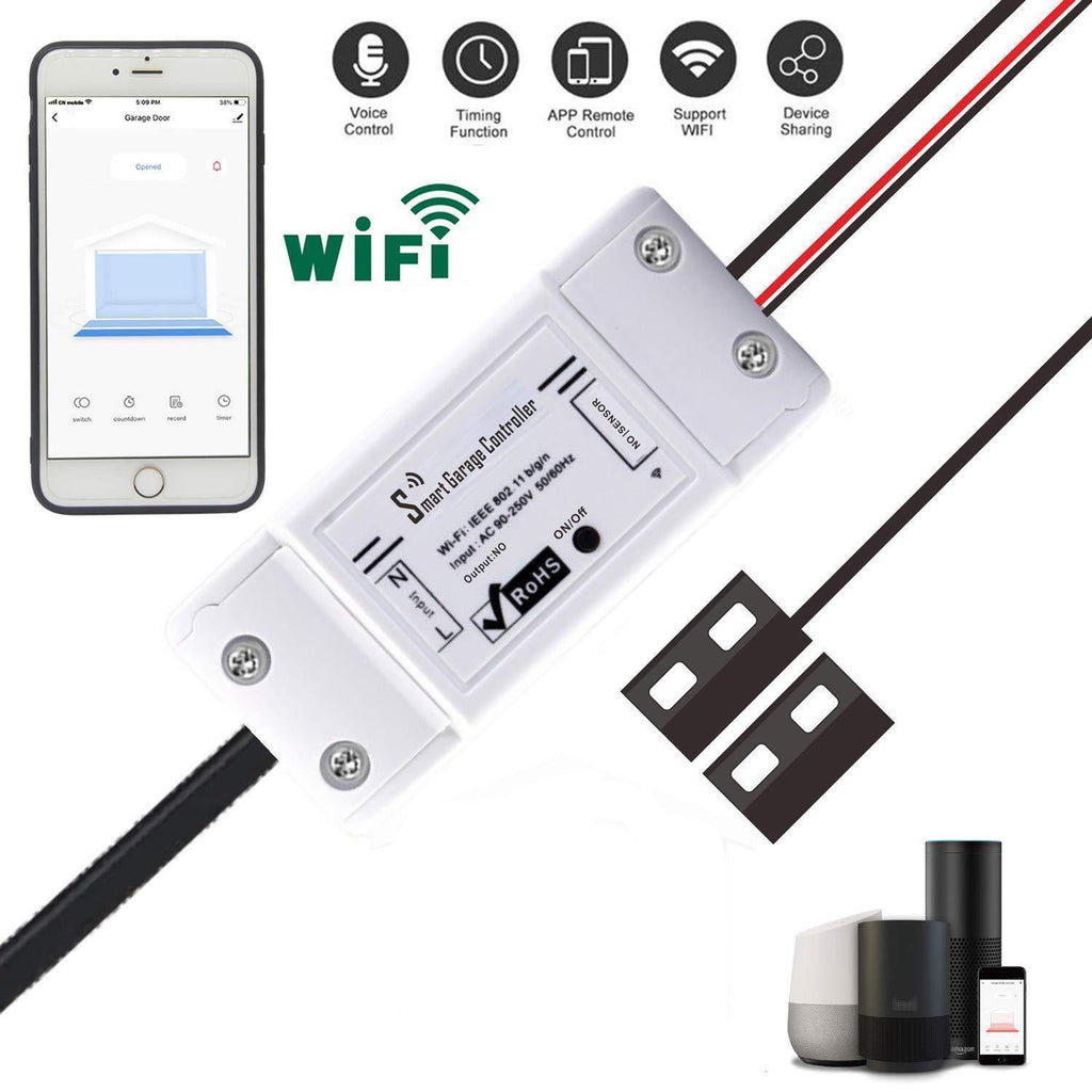 APP Remote and Voice Control Smart Garage Door Opener