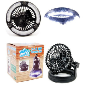 2-in-1 LED Camping Lantern with Fan