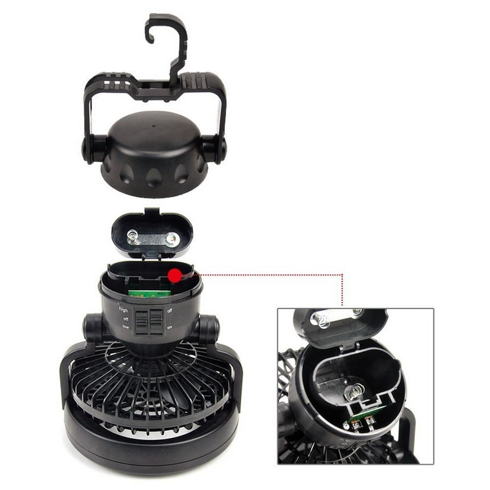 2-in-1 LED Camping Lantern with Fan