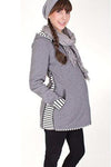 3 in 1 Kangaroo Hoodie Maternity Jacket