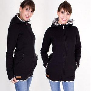 3 in 1 Kangaroo Hoodie Maternity Jacket