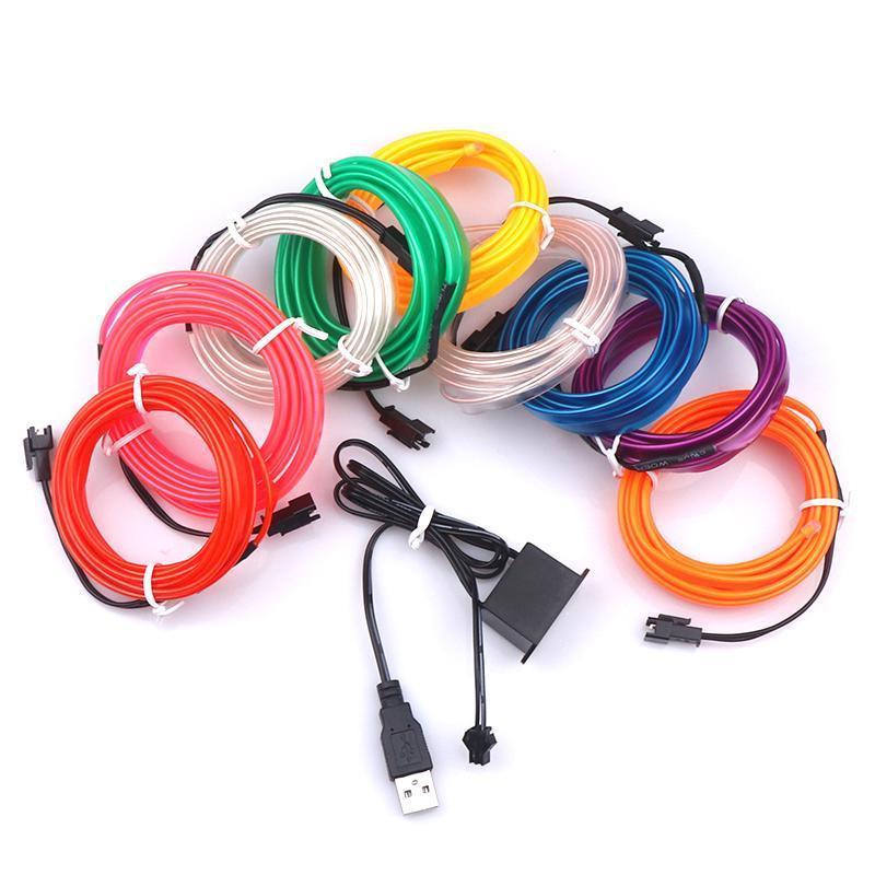 Car Interior Neon LED Rope Light