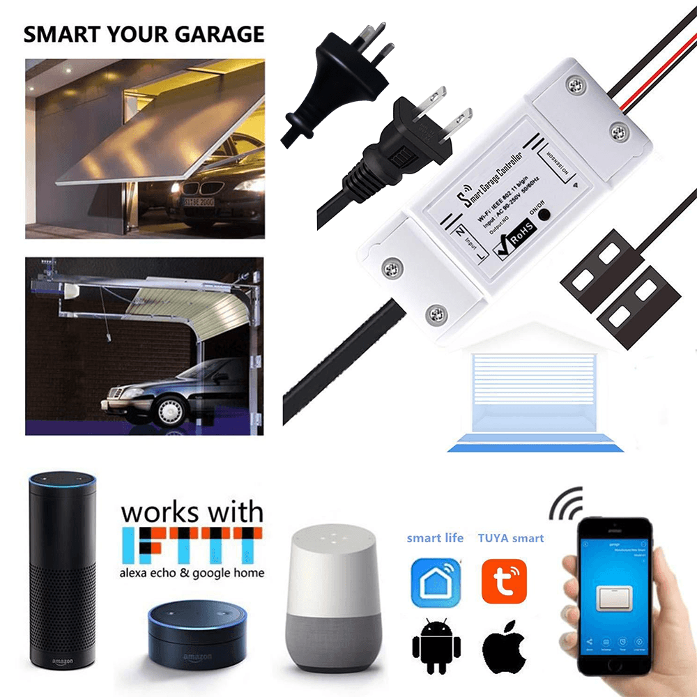 APP Remote and Voice Control Smart Garage Door Opener