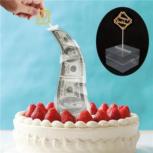 Surprise Money Cake Topper