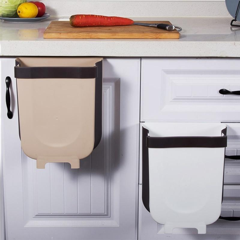 Wall Mounted Foldable Trash Bin