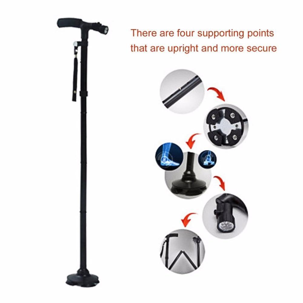 LED Folding Walking Stick - Safety Walking Cane