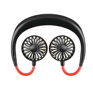 USB Portable Neck Fan - Rechargeable Neckband Cooler