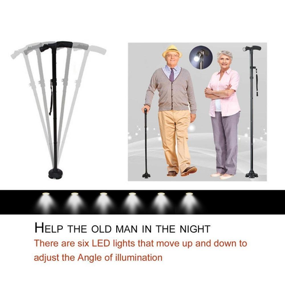 LED Folding Walking Stick - Safety Walking Cane