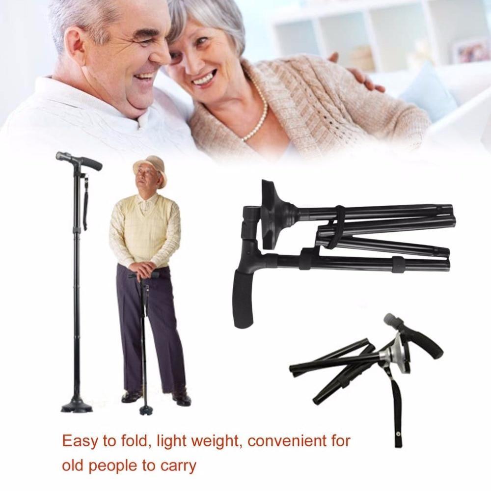 LED Folding Walking Stick - Safety Walking Cane