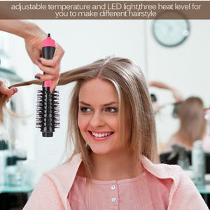 2-in-1 Hair Styler Straightening Dryer Brush