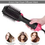 2-in-1 Hair Styler Straightening Dryer Brush