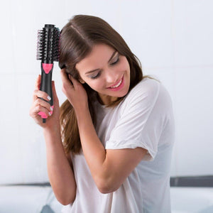 2-in-1 Hair Styler Straightening Dryer Brush