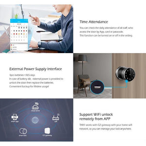 WiFi Fingerprint Password Smart Door Lock