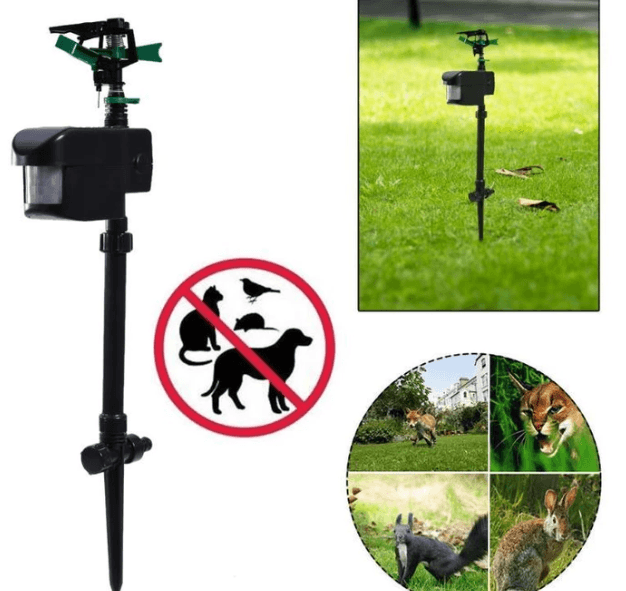 Solar Powered Garden Animal Repeller Sprinkler