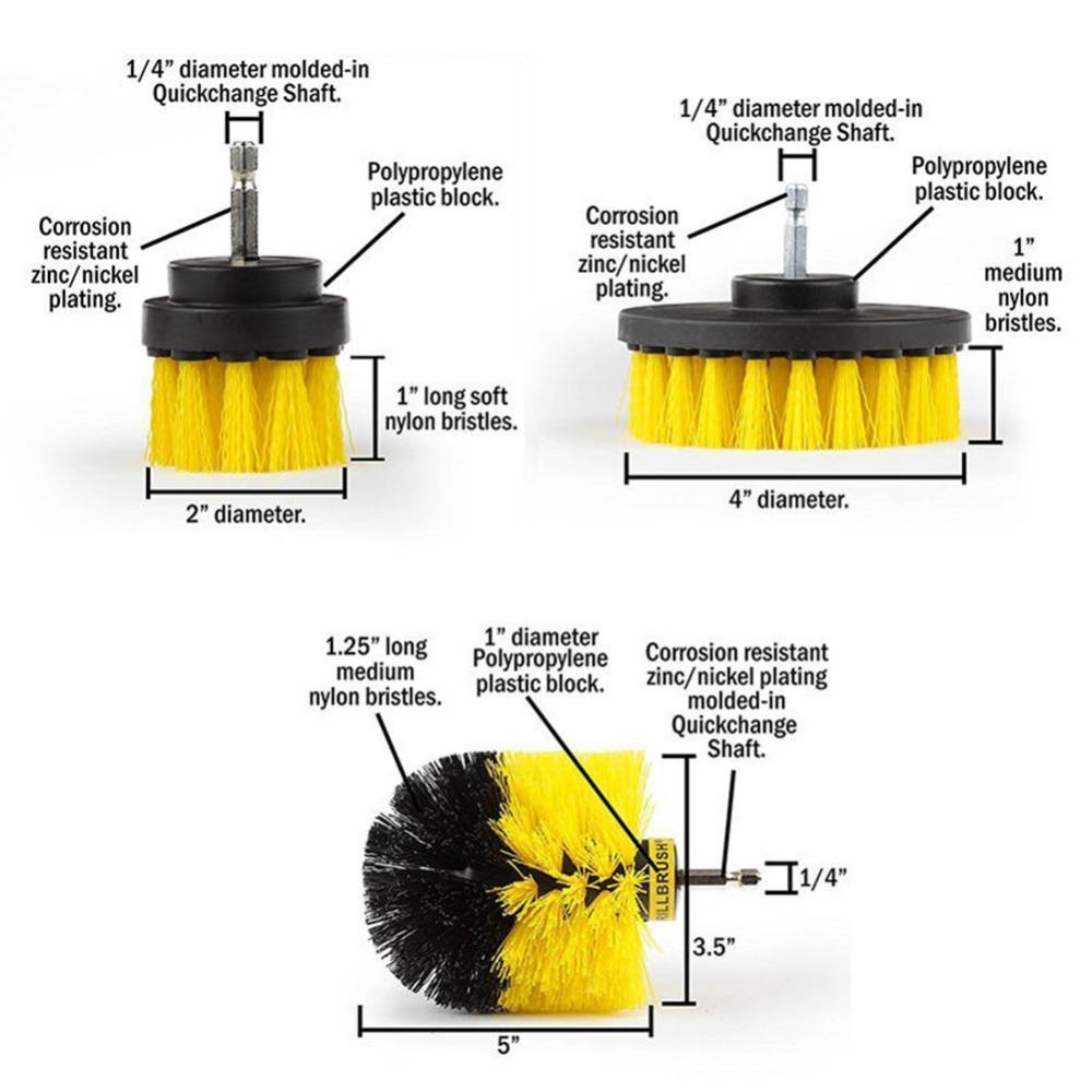 Power Scrubber Drill Brush Set