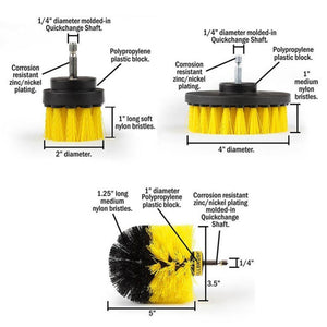 Power Scrubber Drill Brush Set