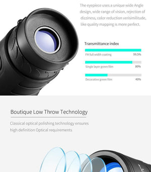 Handheld 16x52 Hunting Night Vision Monoculars