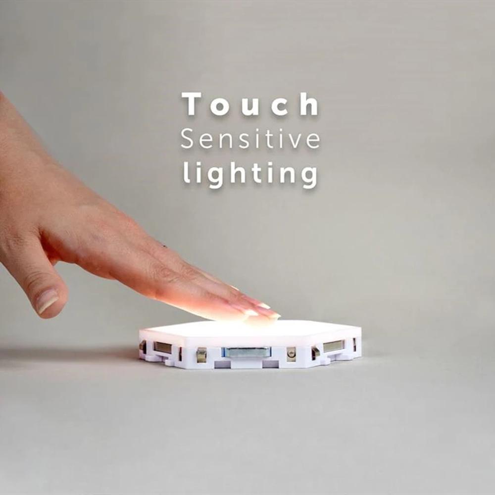 Hexagonal Modular Touch Lamp