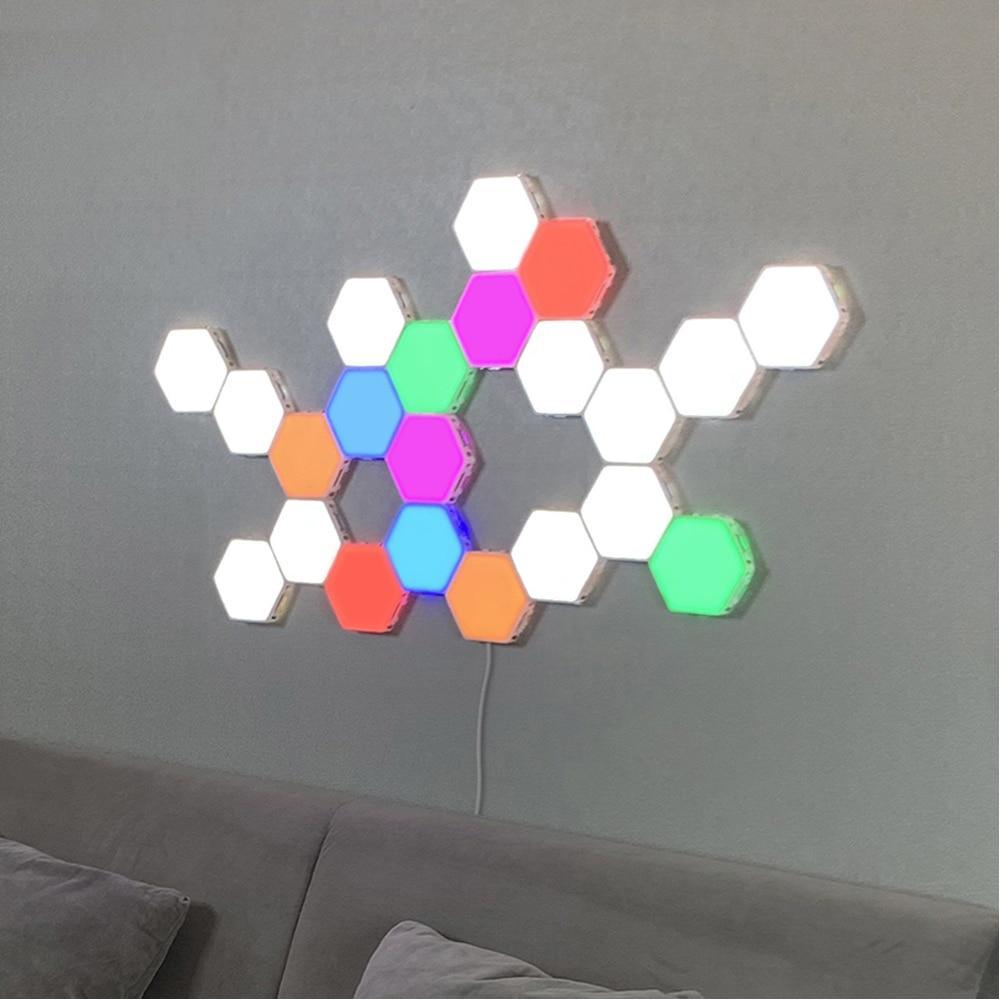 Hexagonal Modular Touch Lamp