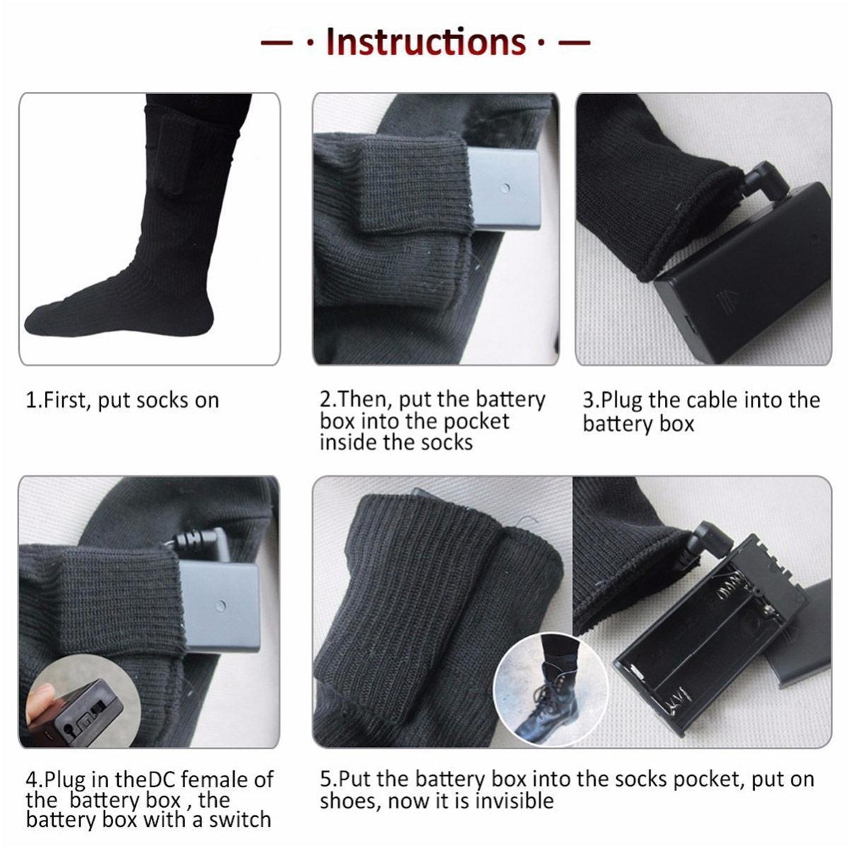 Rechargeable Electric Heated Socks