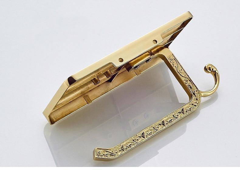 Antique Toilet Paper Holder with Mobile Phone Shelf