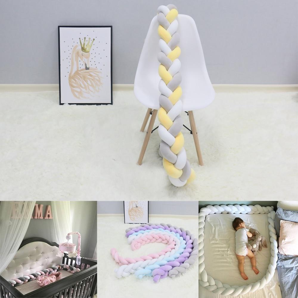 Knotted Braid Pillow Baby Crib Bumpers