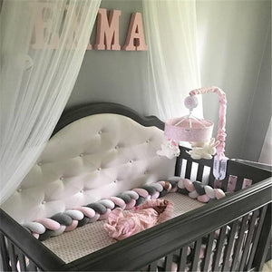 Knotted Braid Pillow Baby Crib Bumpers