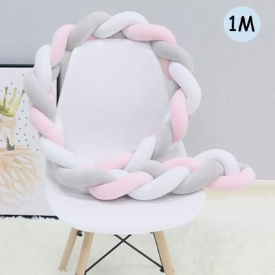 Knotted Braid Pillow Baby Crib Bumpers