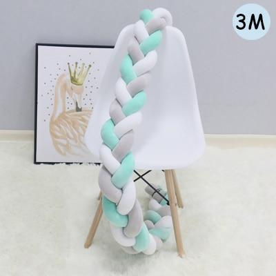 Knotted Braid Pillow Baby Crib Bumpers