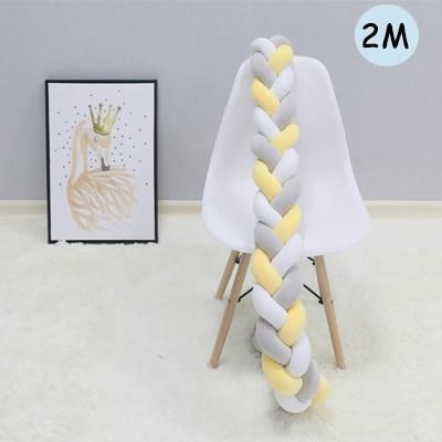 Knotted Braid Pillow Baby Crib Bumpers