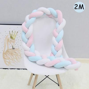 Knotted Braid Pillow Baby Crib Bumpers