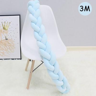 Knotted Braid Pillow Baby Crib Bumpers