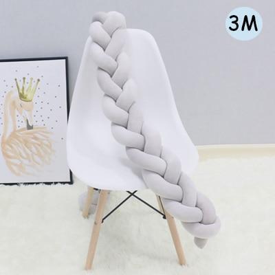 Knotted Braid Pillow Baby Crib Bumpers