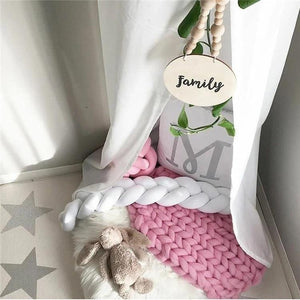 Knotted Braid Pillow Baby Crib Bumpers