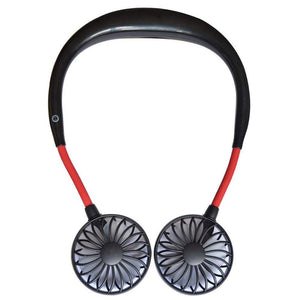 USB Portable Neck Fan - Rechargeable Neckband Cooler