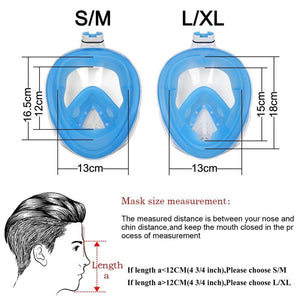 180° Panoramic Viewing Full Face Snorkel Mask