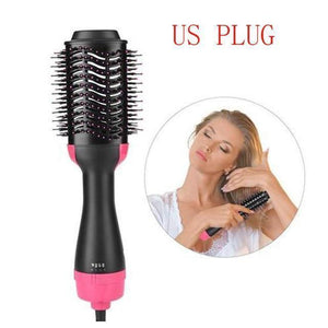 2-in-1 Hair Styler Straightening Dryer Brush